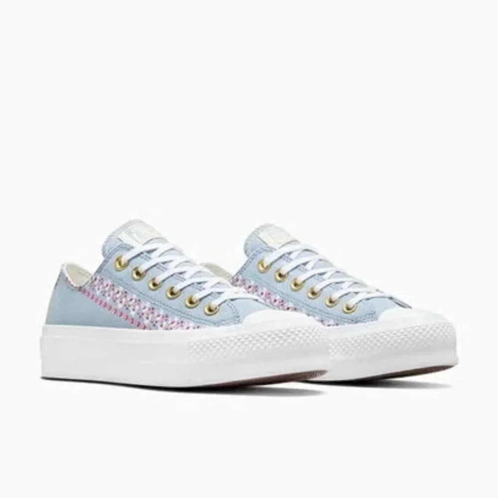 πNWTπ Chuck Taylor All Star Lift Embroidered Florals, Size 10.5 Women's - Picture 6 of 8